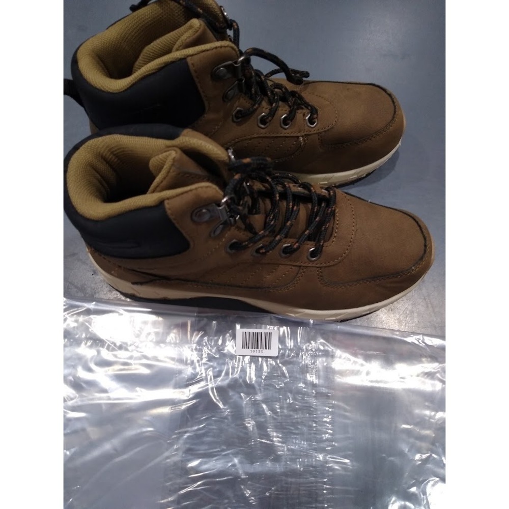 Rockport Boys Hiking Boots Brown High-Top Outdoor Size 4M